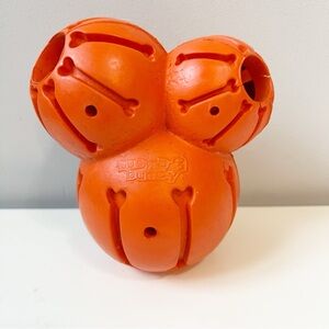 Busy Buddy Treat Dispensing Rubber Dog Toy Orange Size Medium